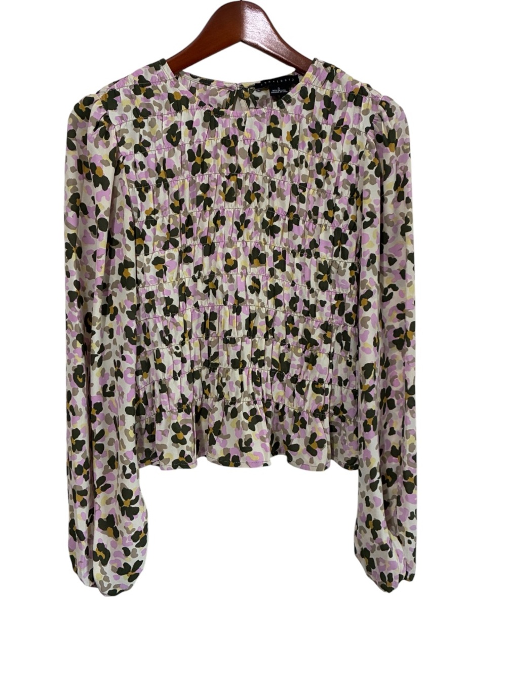 Sanctuary Women’s Get Together Blouse Top in Foliage Size Small